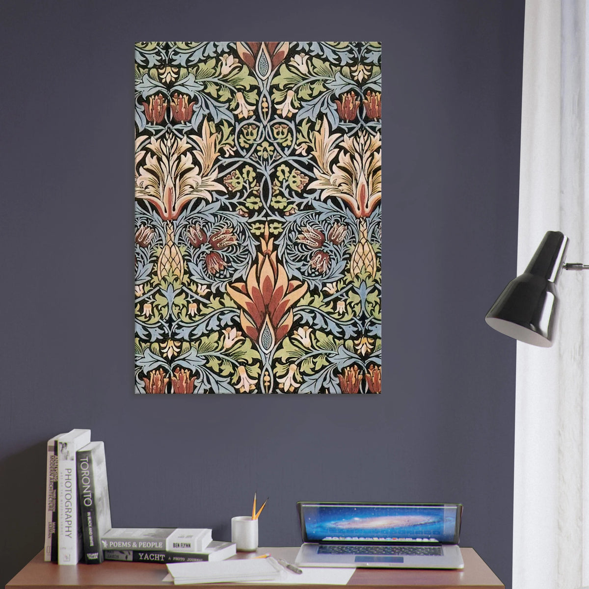 SNAKESHEAD PRINTED TEXTILE 1876 Canvas | William Morris Canvas | William Morris Print