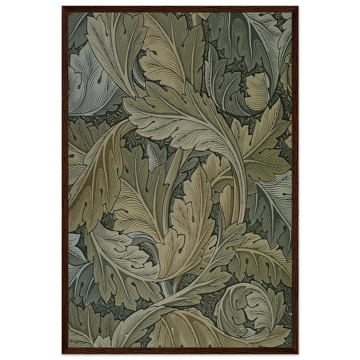 ACANTHUS WALLPAPER 1875 Framed Poster | William Morris Framed Prints Wall Art | William Morris Print