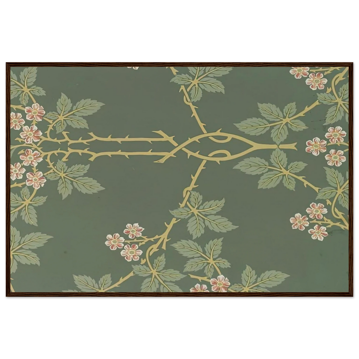 WALLPAPER BLACKBERRY PATTERN 388 1917 Framed Poster | William Morris Framed Prints Wall Art | William Morris Print