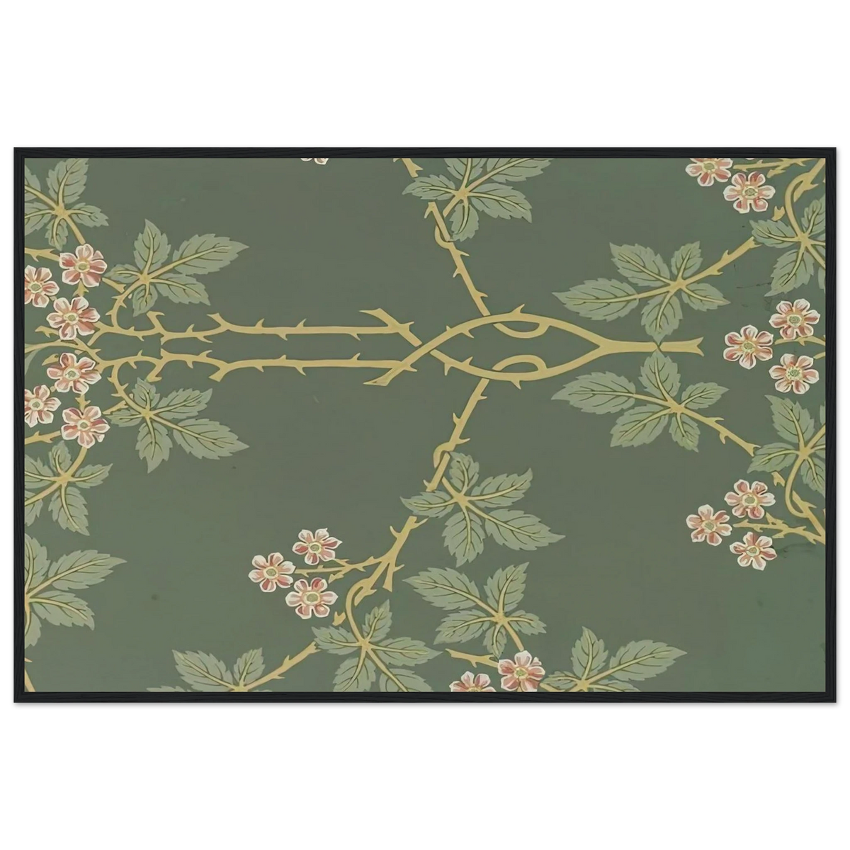 WALLPAPER BLACKBERRY PATTERN 388 1917 Framed Poster | William Morris Framed Prints Wall Art | William Morris Print