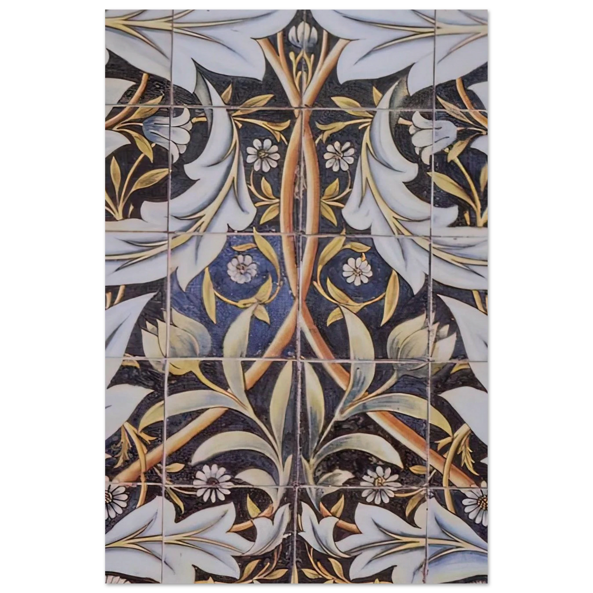 PANEL OF CERAMIC TILES DESIGNED BY MORRIS AND PRODUCED BY WILLIAM DE MORGAN 1876 Poster | William Morris Poster | William Morris Print