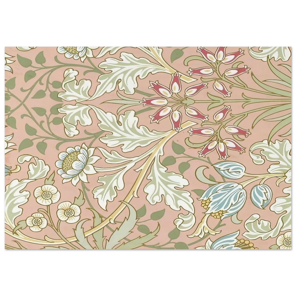 WALLPAPER HYACINTH PATTERN 480 1917 Poster | William Morris Poster | William Morris Print