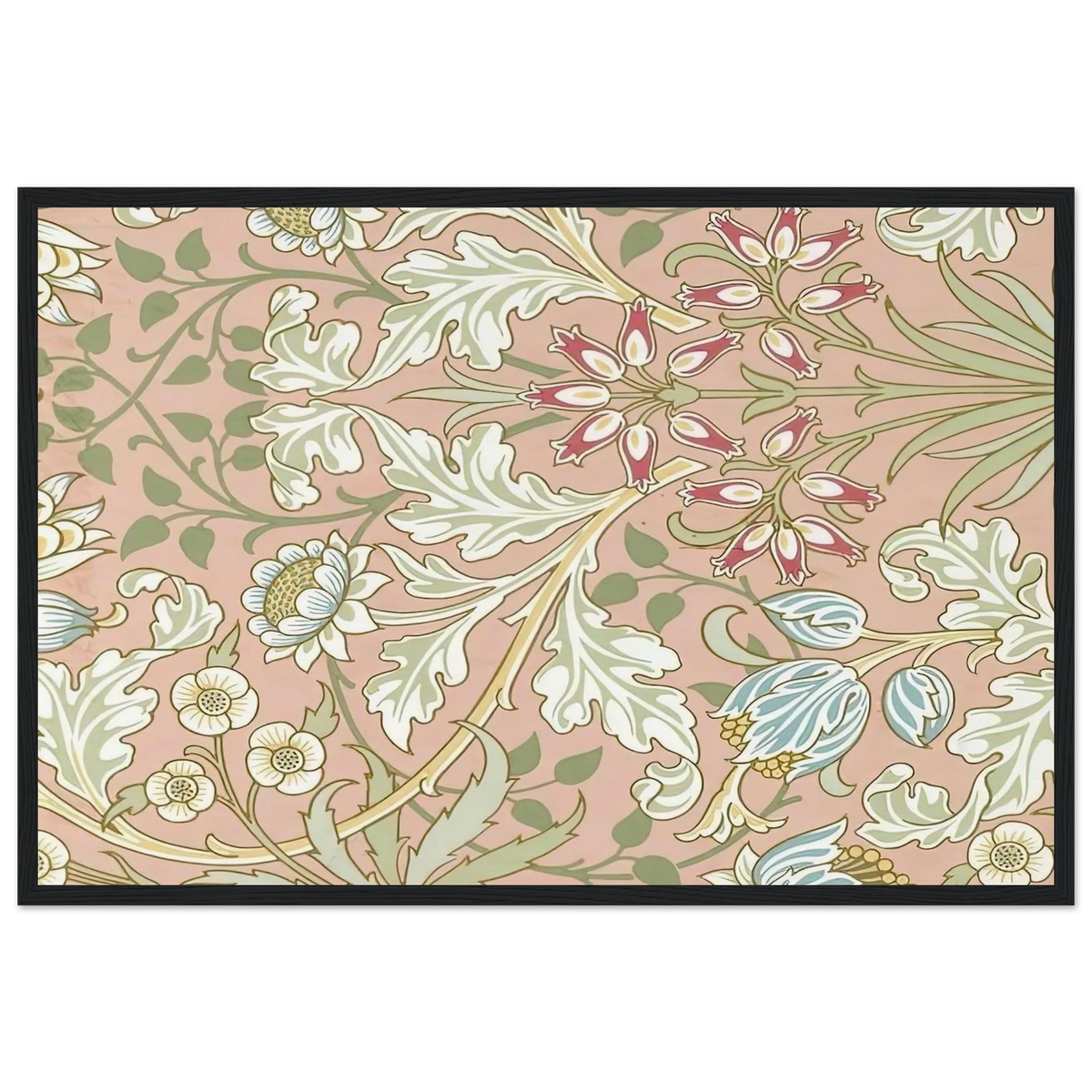 WALLPAPER HYACINTH PATTERN 480 1917 Framed Poster | William Morris Framed Prints Wall Art | William Morris Print