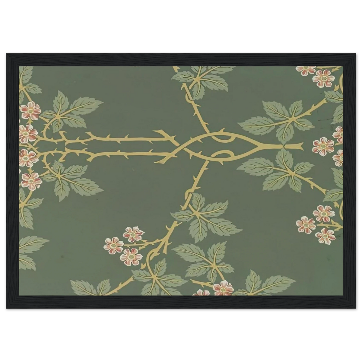 WALLPAPER BLACKBERRY PATTERN 388 1917 Framed Poster | William Morris Framed Prints Wall Art | William Morris Print
