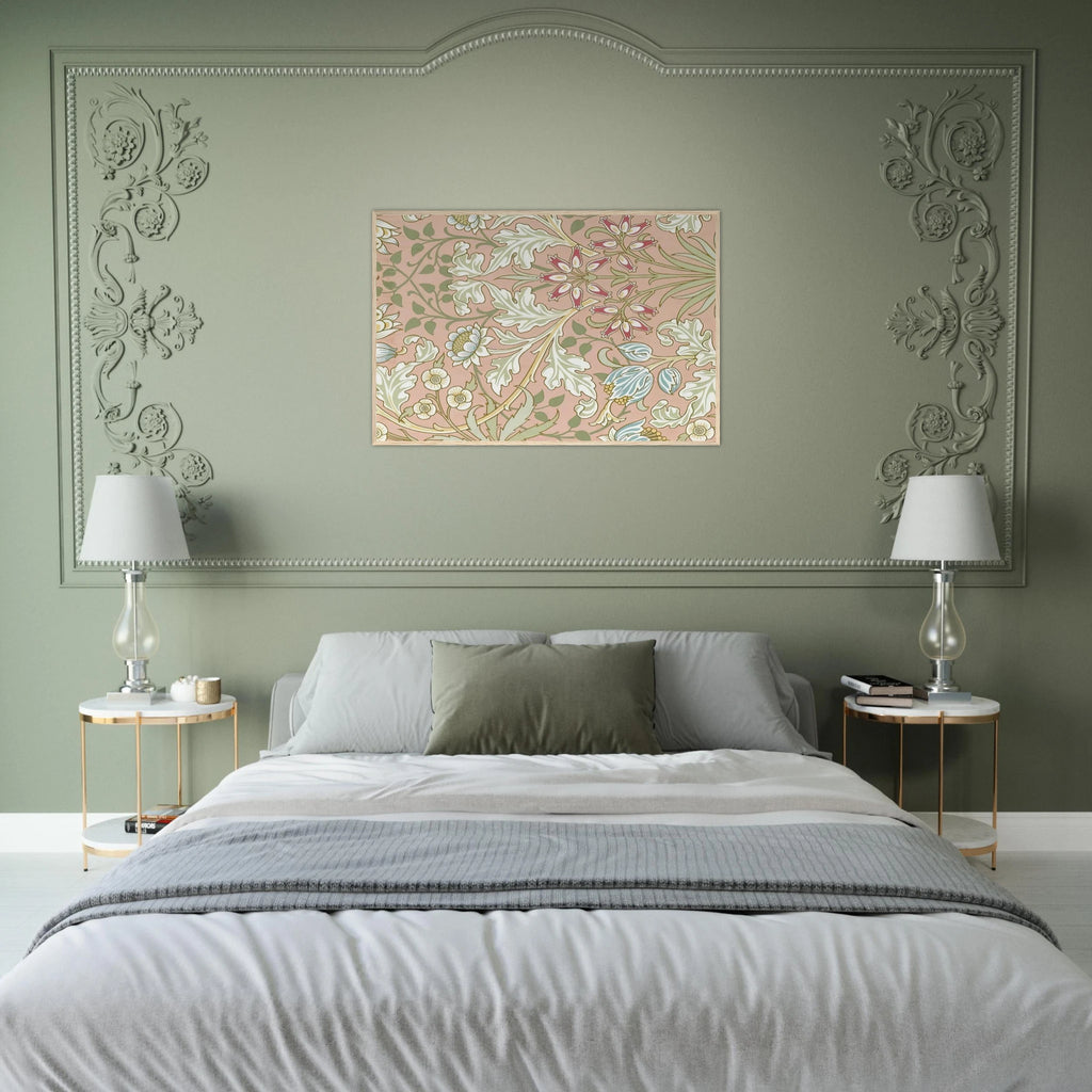 WALLPAPER HYACINTH PATTERN 480 1917 Framed Poster | William Morris Framed Prints Wall Art | William Morris Print