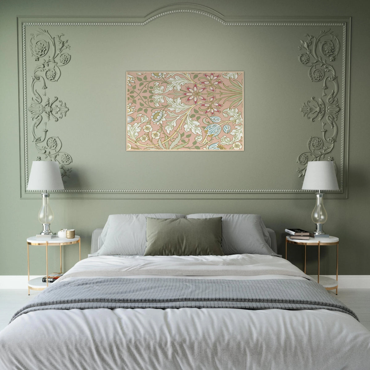 WALLPAPER HYACINTH PATTERN 480 1917 Framed Poster | William Morris Framed Prints Wall Art | William Morris Print