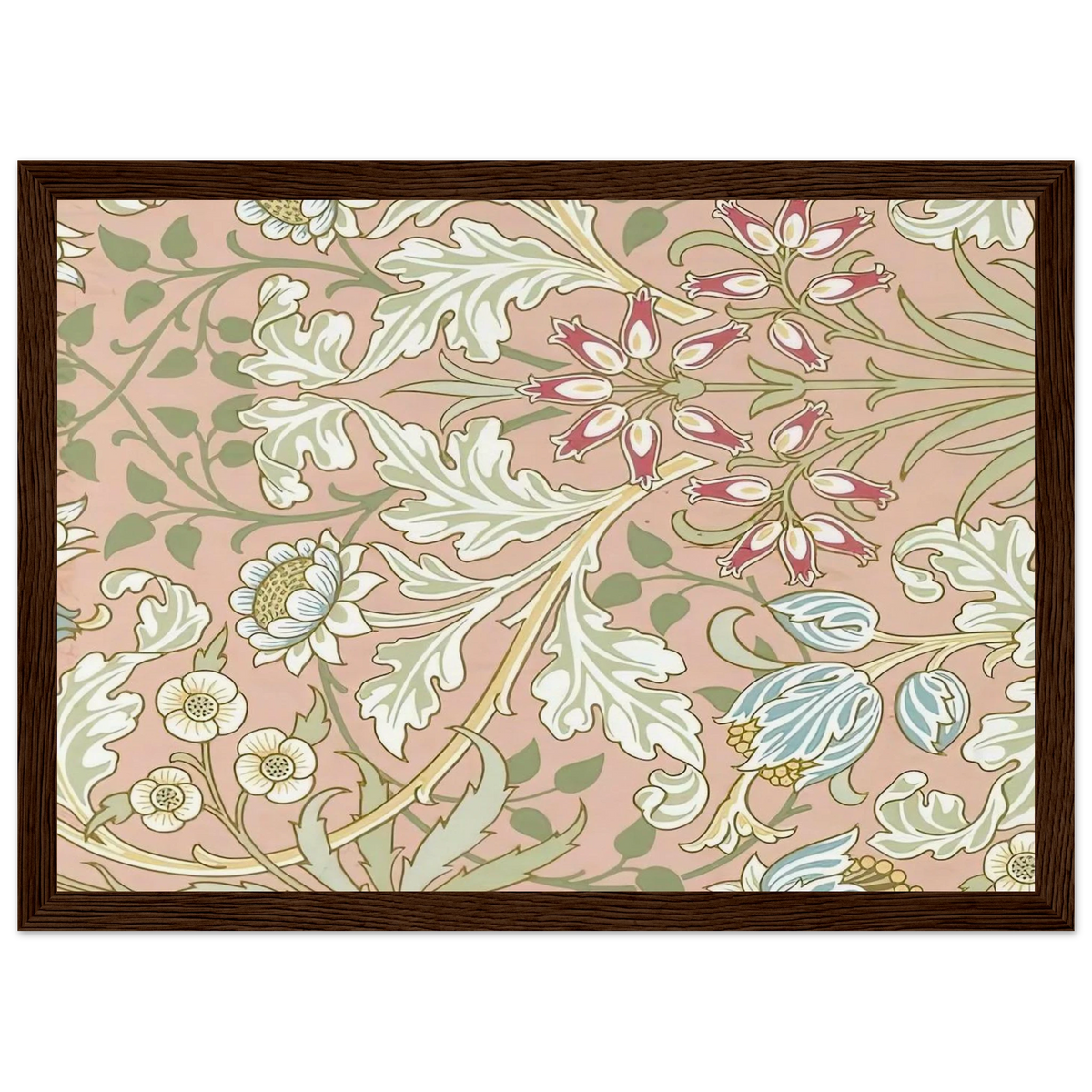 WALLPAPER HYACINTH PATTERN 480 1917 Framed Poster | William Morris Framed Prints Wall Art | William Morris Print