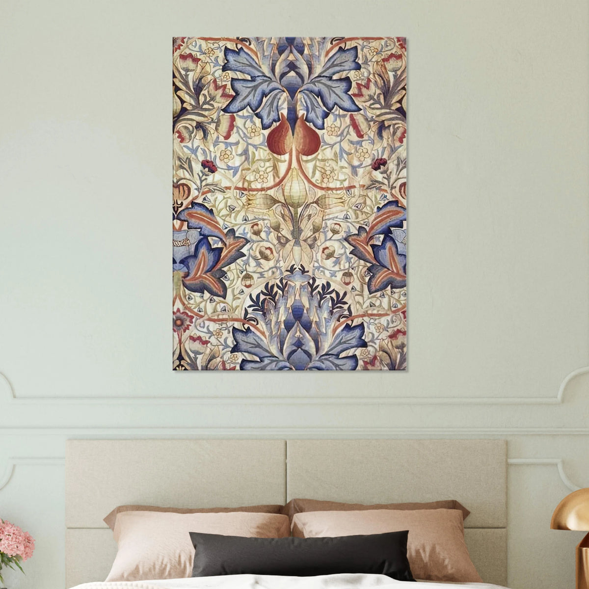 ACANTHUS EMBROIDERED PANEL 1890 Canvas | William Morris Canvas | William Morris Print