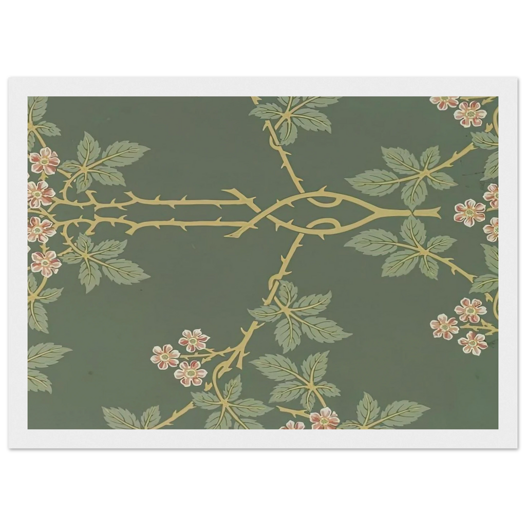 WALLPAPER BLACKBERRY PATTERN 388 1917 Framed Poster | William Morris Framed Prints Wall Art | William Morris Print