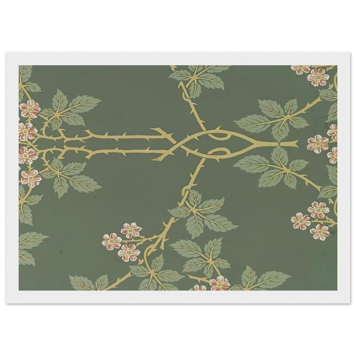 WALLPAPER BLACKBERRY PATTERN 388 1917 Framed Poster | William Morris Framed Prints Wall Art | William Morris Print