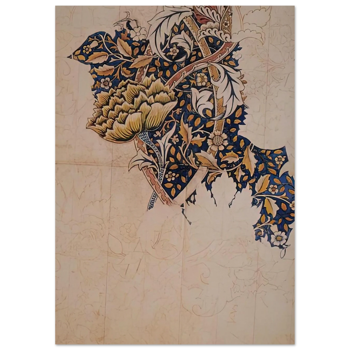 DESIGN FOR WINDRUSH PRINTED TEXTILE 1883 Poster | William Morris Poster | William Morris Print