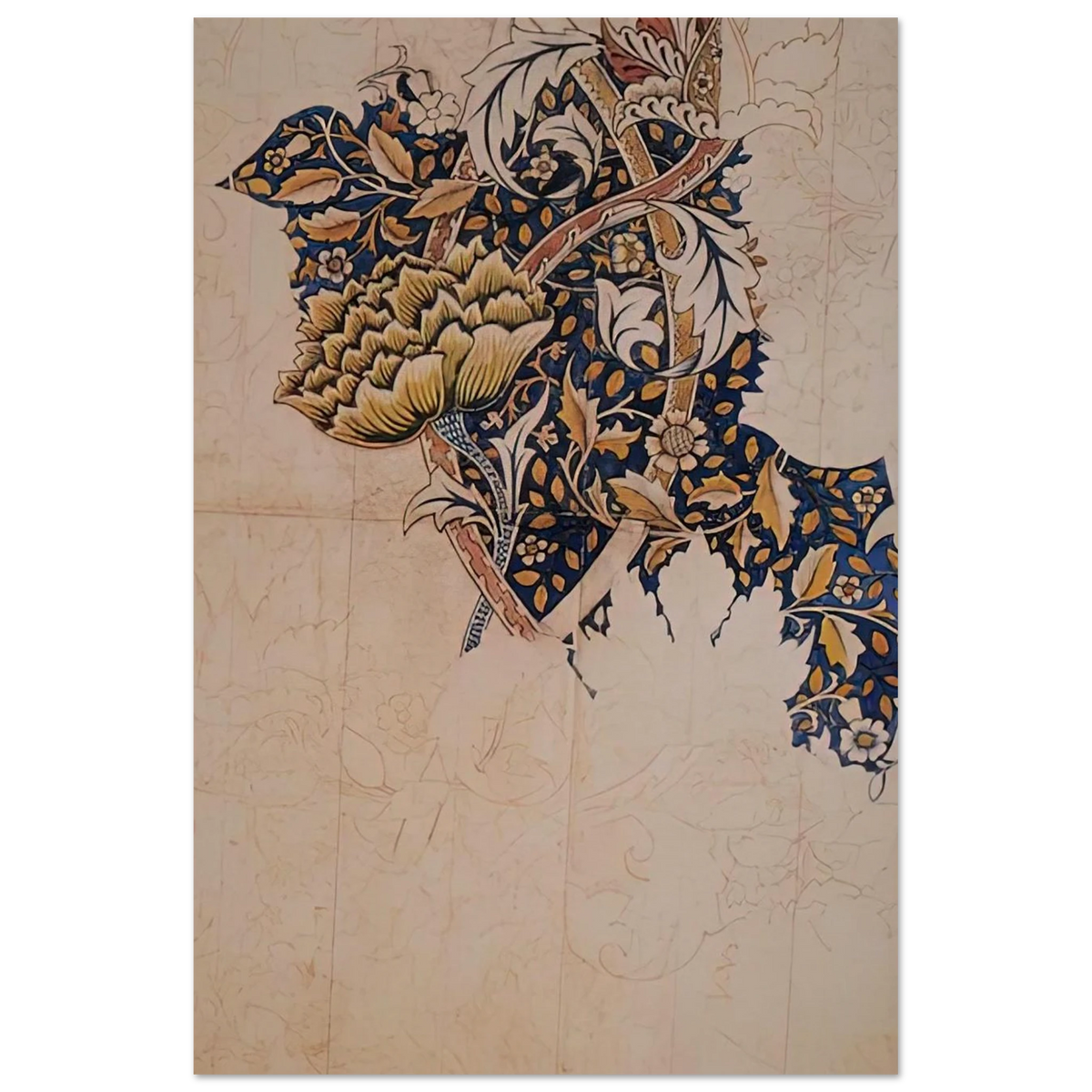 DESIGN FOR WINDRUSH PRINTED TEXTILE 1883 Poster | William Morris Poster | William Morris Print