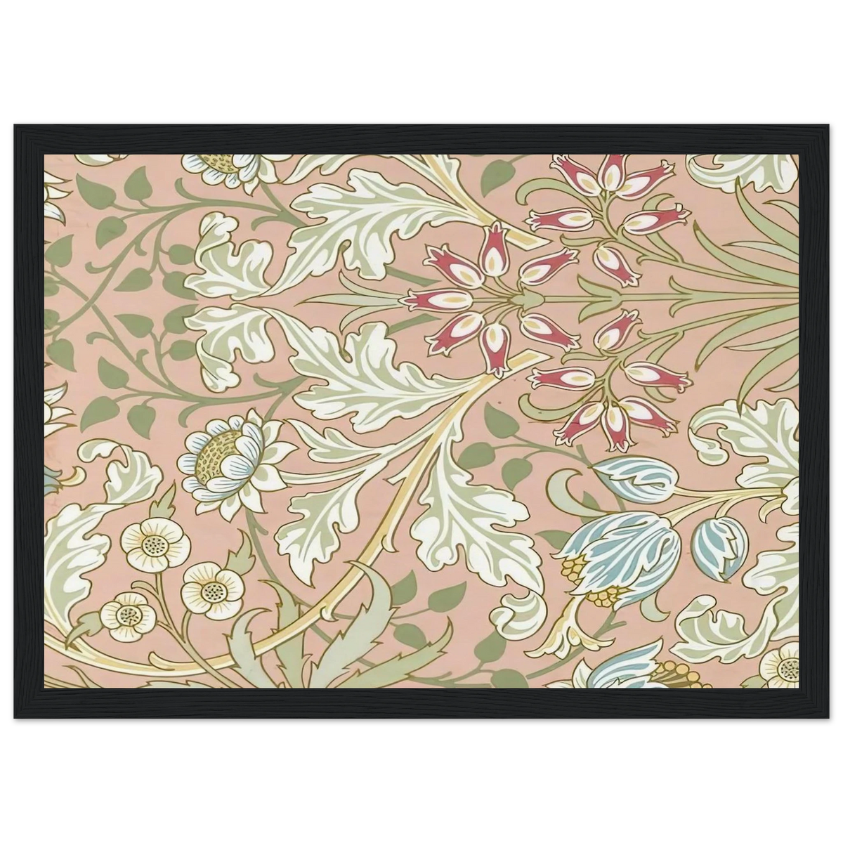 WALLPAPER HYACINTH PATTERN 480 1917 Framed Poster | William Morris Framed Prints Wall Art | William Morris Print