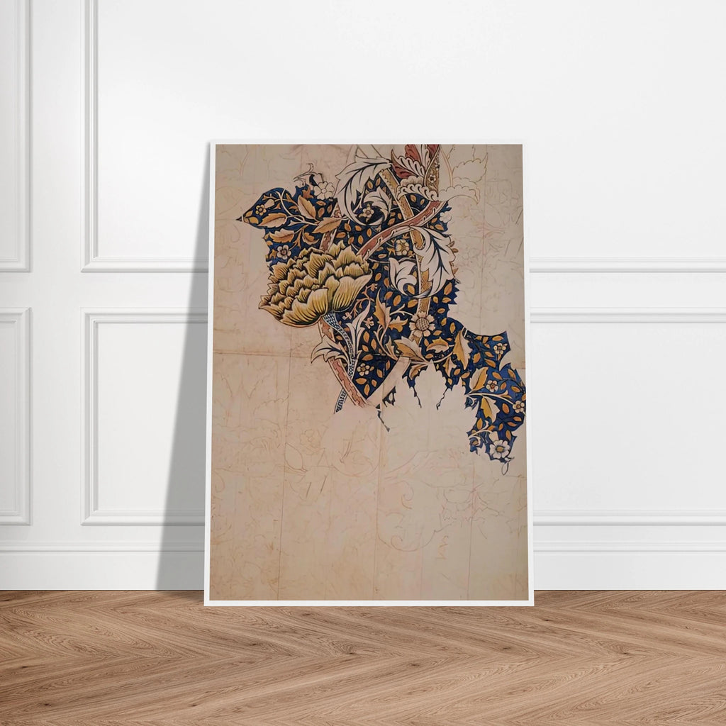 DESIGN FOR WINDRUSH PRINTED TEXTILE 1883 Framed Poster | William Morris Framed Prints Wall Art | William Morris Print