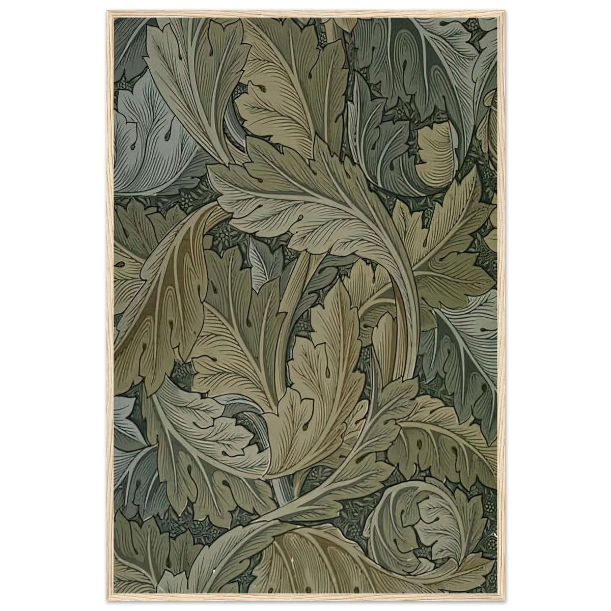 ACANTHUS WALLPAPER 1875 Framed Poster | William Morris Framed Prints Wall Art | William Morris Print