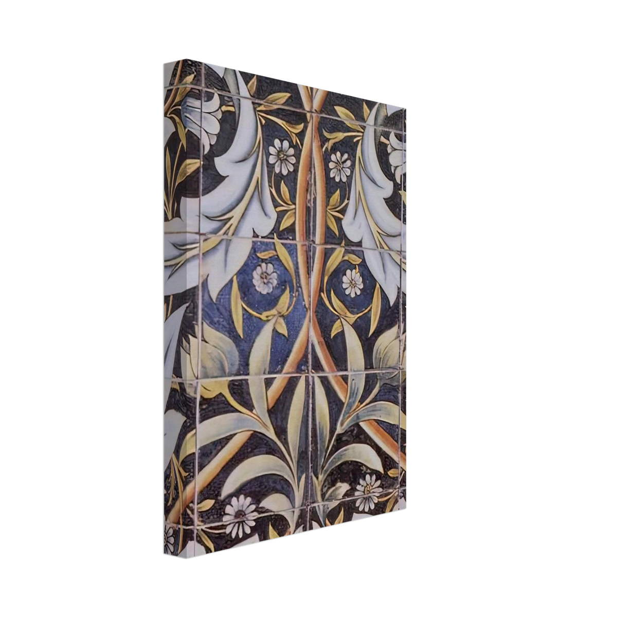 PANEL OF CERAMIC TILES DESIGNED BY MORRIS AND PRODUCED BY WILLIAM DE MORGAN 1876 Canvas | William Morris Canvas | William Morris Print