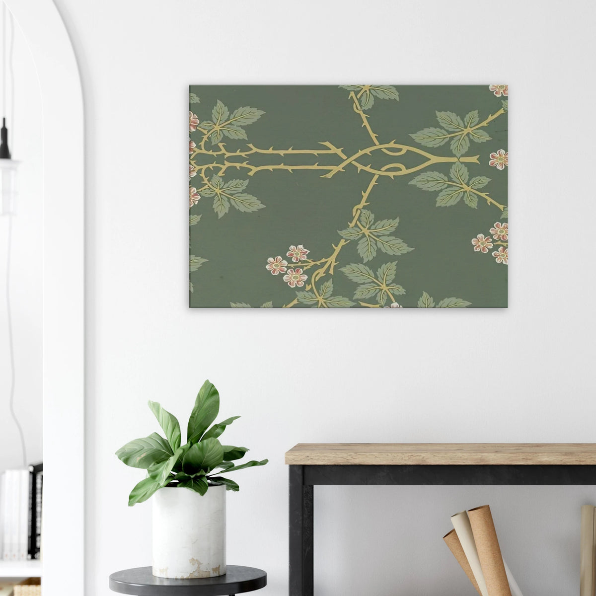 WALLPAPER BLACKBERRY PATTERN 388 1917 Canvas | William Morris Canvas | William Morris Print