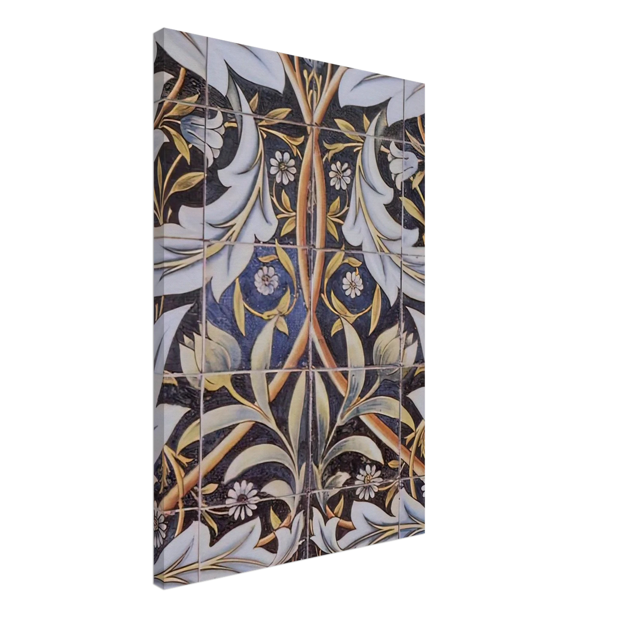 PANEL OF CERAMIC TILES DESIGNED BY MORRIS AND PRODUCED BY WILLIAM DE MORGAN 1876 Canvas | William Morris Canvas | William Morris Print