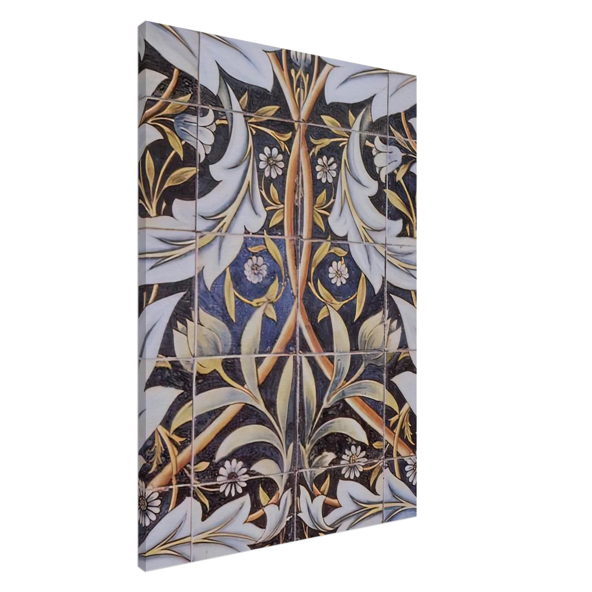 PANEL OF CERAMIC TILES DESIGNED BY MORRIS AND PRODUCED BY WILLIAM DE MORGAN 1876 Canvas | William Morris Canvas | William Morris Print