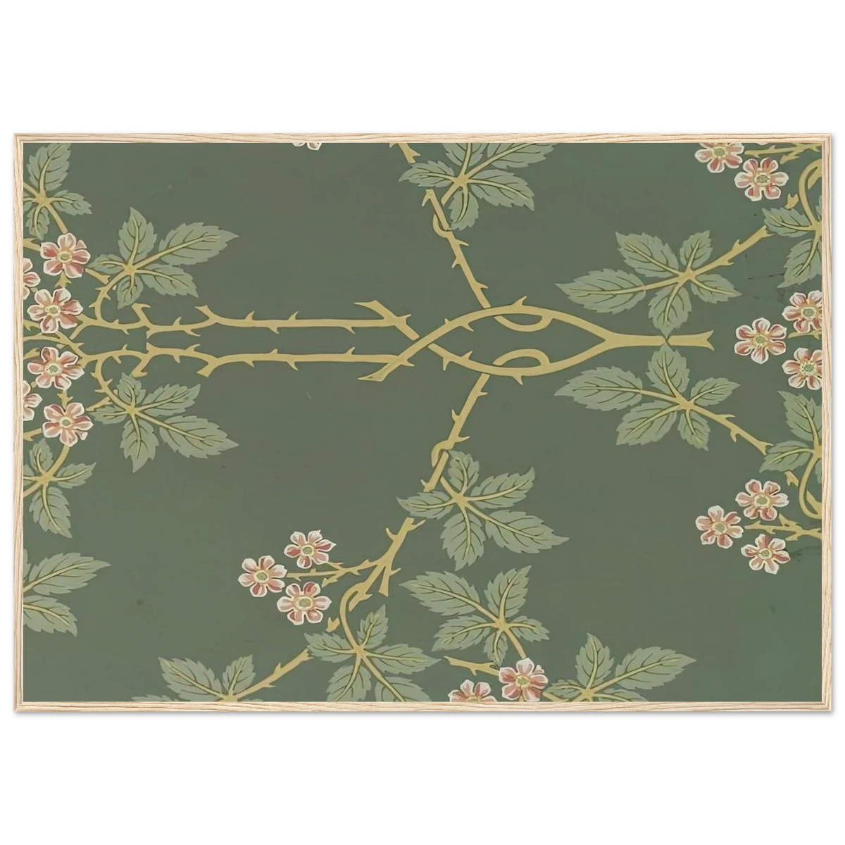 WALLPAPER BLACKBERRY PATTERN 388 1917 Framed Poster | William Morris Framed Prints Wall Art | William Morris Print
