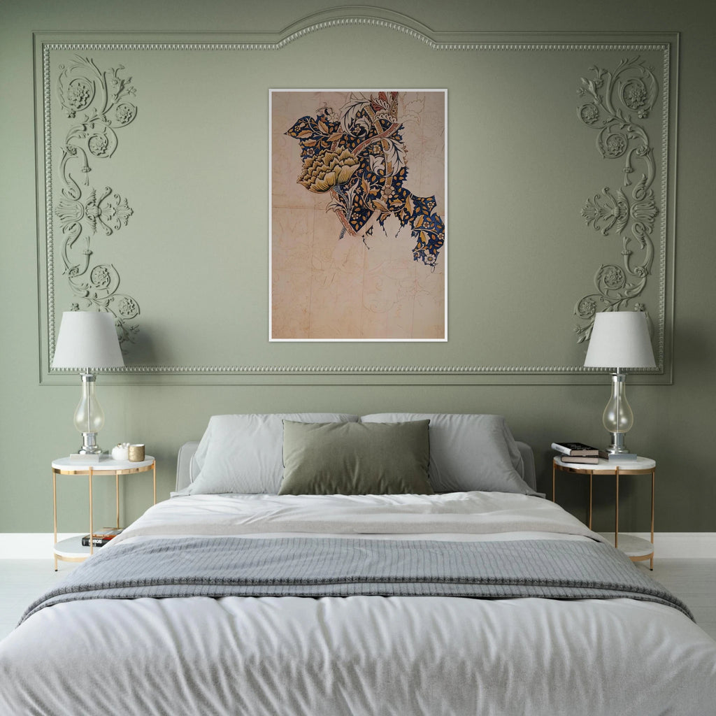 DESIGN FOR WINDRUSH PRINTED TEXTILE 1883 Framed Poster | William Morris Framed Prints Wall Art | William Morris Print