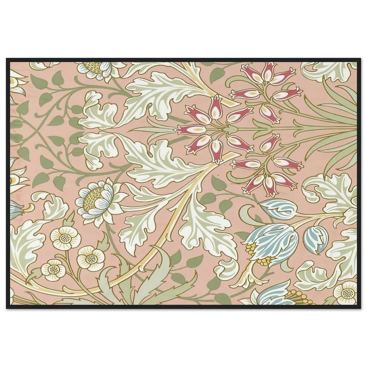 WALLPAPER HYACINTH PATTERN 480 1917 Framed Poster | William Morris Framed Prints Wall Art | William Morris Print