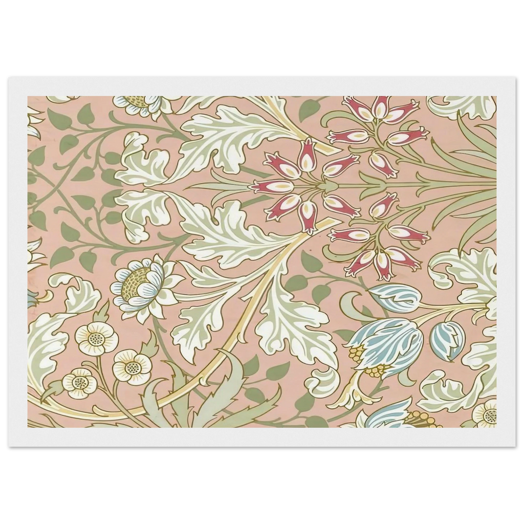 WALLPAPER HYACINTH PATTERN 480 1917 Framed Poster | William Morris Framed Prints Wall Art | William Morris Print