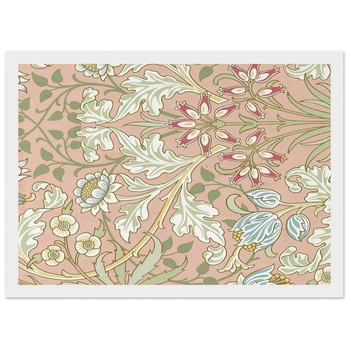WALLPAPER HYACINTH PATTERN 480 1917 Framed Poster | William Morris Framed Prints Wall Art | William Morris Print