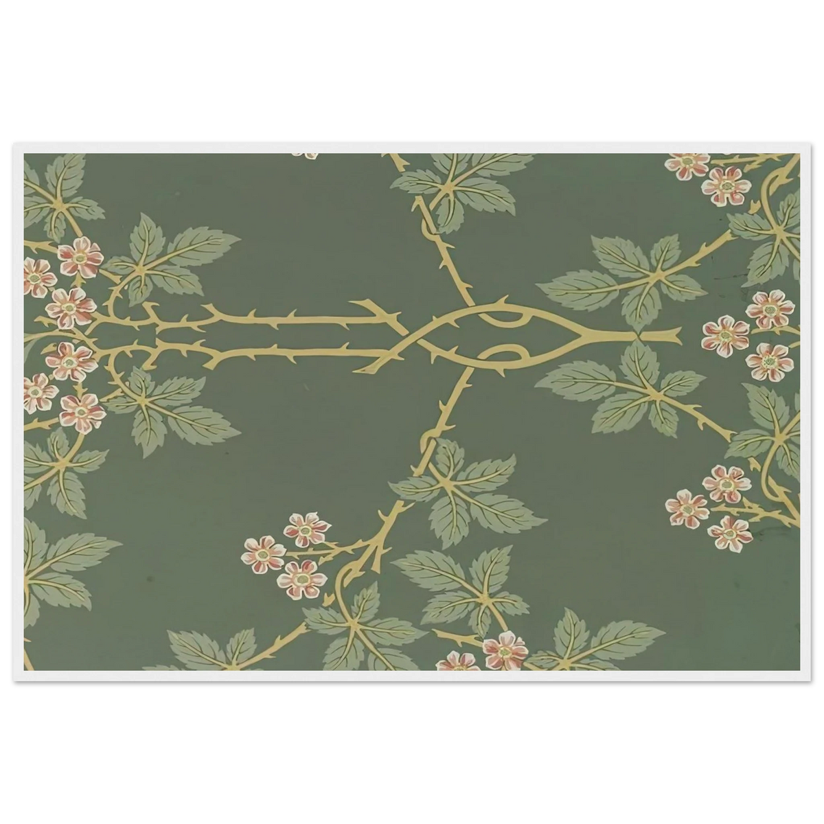 WALLPAPER BLACKBERRY PATTERN 388 1917 Framed Poster | William Morris Framed Prints Wall Art | William Morris Print