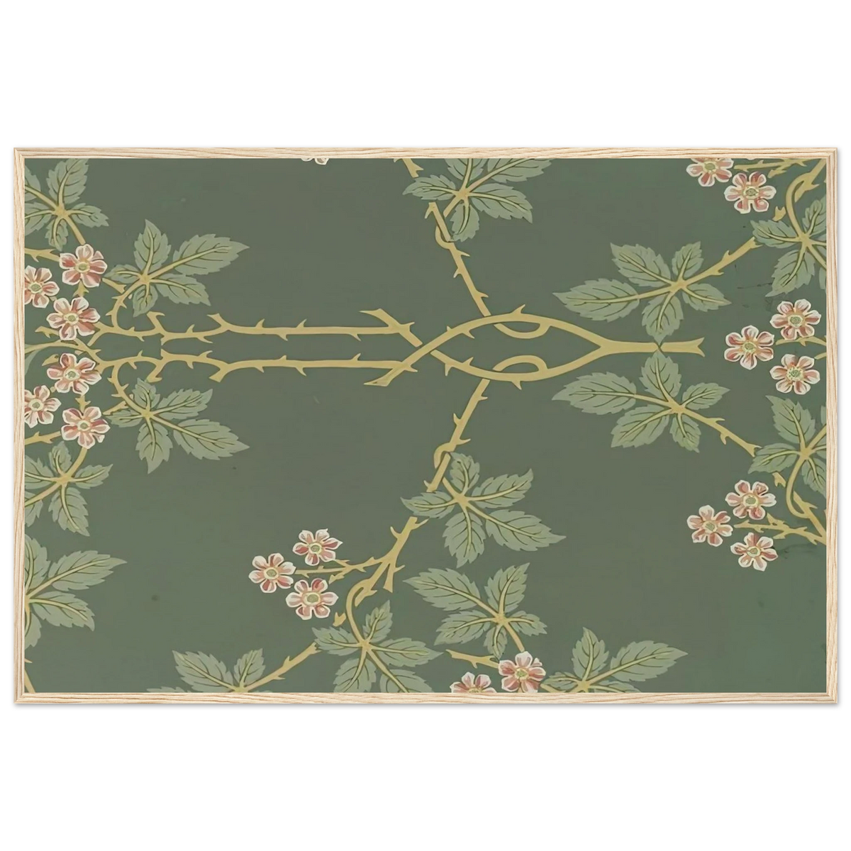 WALLPAPER BLACKBERRY PATTERN 388 1917 Framed Poster | William Morris Framed Prints Wall Art | William Morris Print