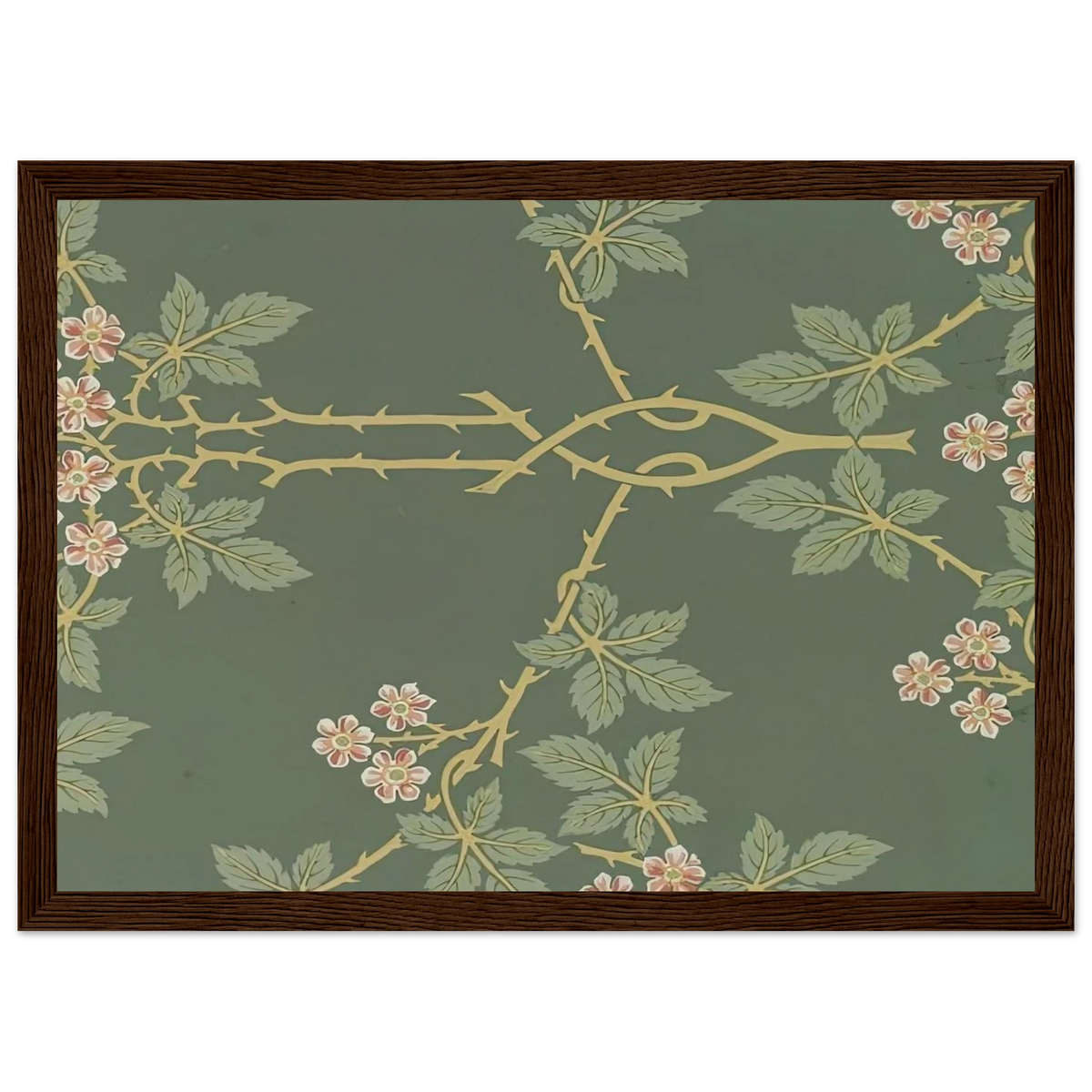 WALLPAPER BLACKBERRY PATTERN 388 1917 Framed Poster | William Morris Framed Prints Wall Art | William Morris Print