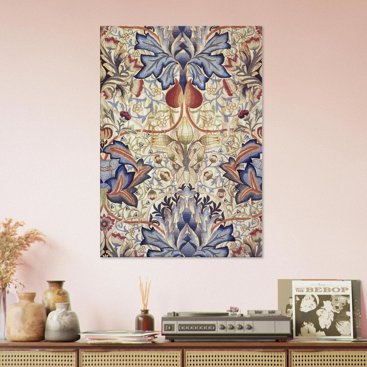 ACANTHUS EMBROIDERED PANEL 1890 Canvas | William Morris Canvas | William Morris Print