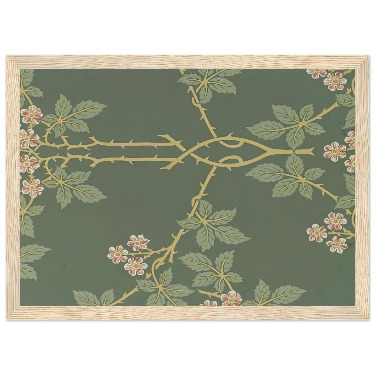 WALLPAPER BLACKBERRY PATTERN 388 1917 Framed Poster | William Morris Framed Prints Wall Art | William Morris Print