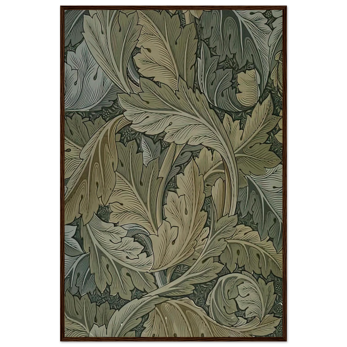 ACANTHUS WALLPAPER 1875 Framed Poster | William Morris Framed Prints Wall Art | William Morris Print