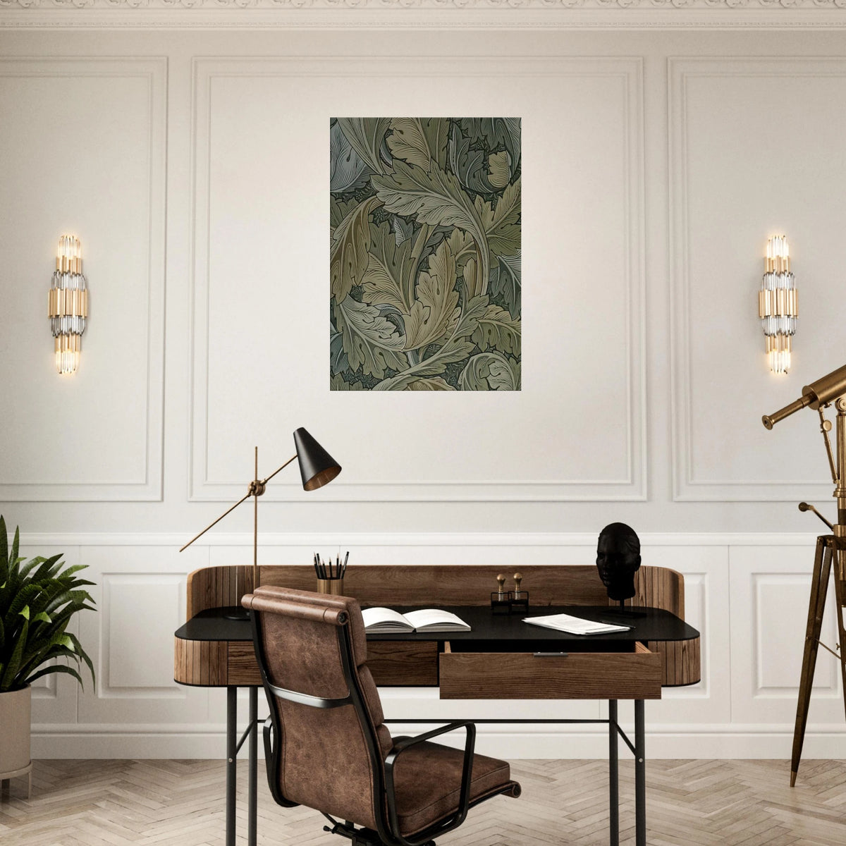 ACANTHUS WALLPAPER 1875 Canvas | William Morris Canvas | William Morris Print
