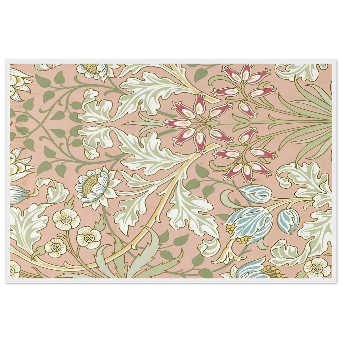 WALLPAPER HYACINTH PATTERN 480 1917 Framed Poster | William Morris Framed Prints Wall Art | William Morris Print