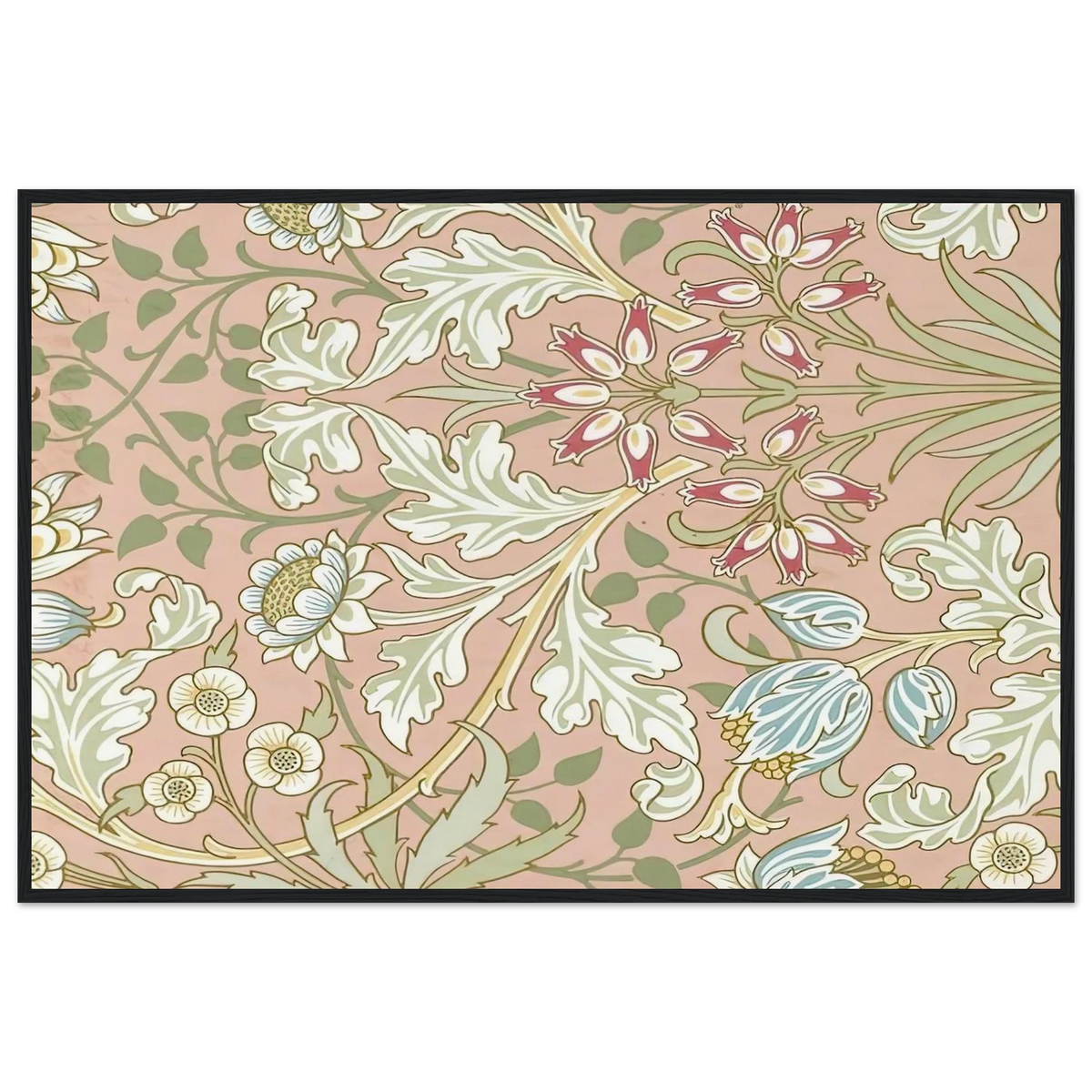 WALLPAPER HYACINTH PATTERN 480 1917 Framed Poster | William Morris Framed Prints Wall Art | William Morris Print