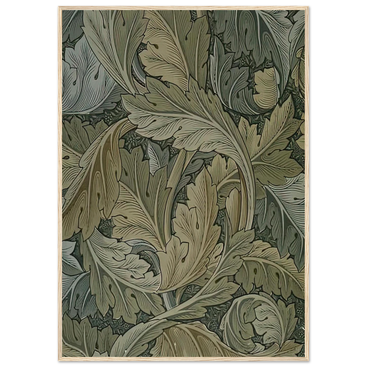 ACANTHUS WALLPAPER 1875 Framed Poster | William Morris Framed Prints Wall Art | William Morris Print