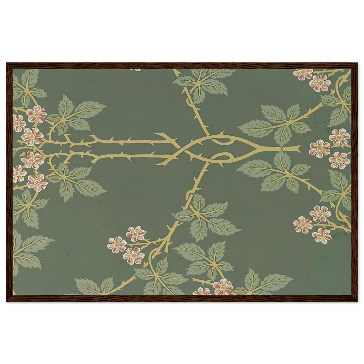 WALLPAPER BLACKBERRY PATTERN 388 1917 Framed Poster | William Morris Framed Prints Wall Art | William Morris Print