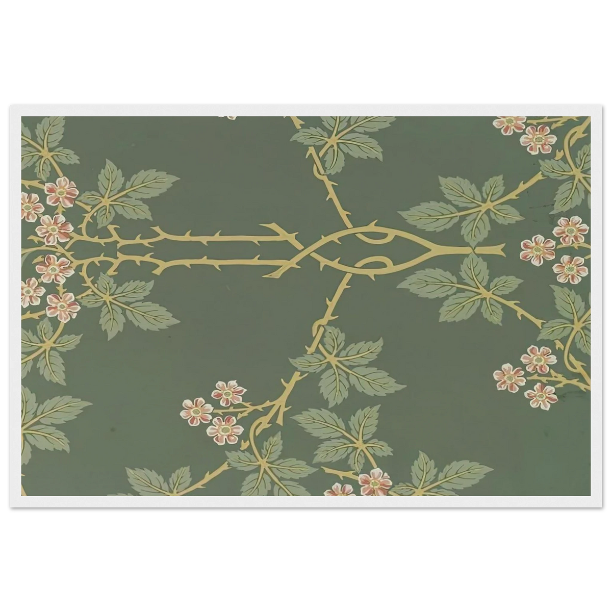 WALLPAPER BLACKBERRY PATTERN 388 1917 Framed Poster | William Morris Framed Prints Wall Art | William Morris Print