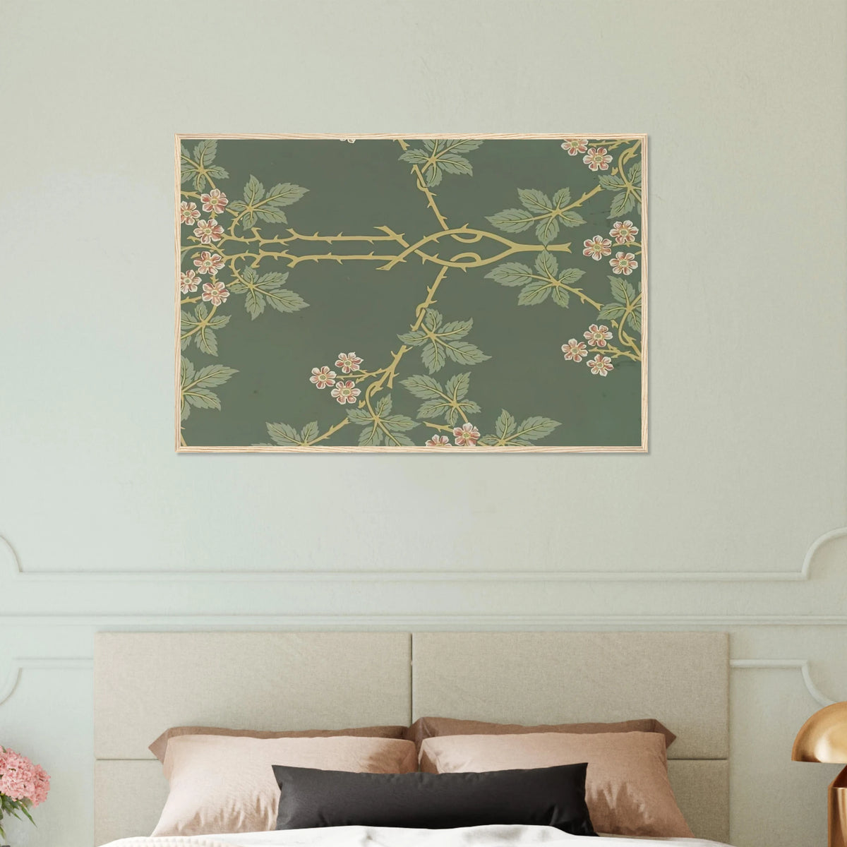 WALLPAPER BLACKBERRY PATTERN 388 1917 Framed Poster | William Morris Framed Prints Wall Art | William Morris Print