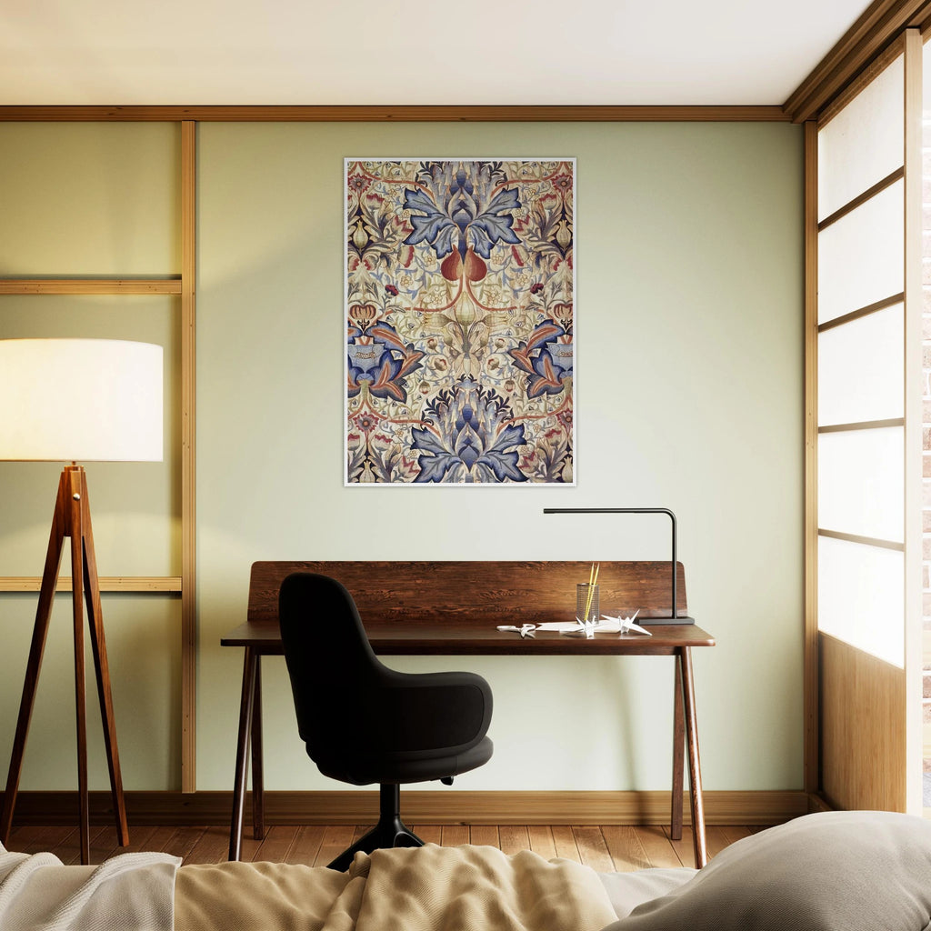 ACANTHUS EMBROIDERED PANEL 1890 Framed Poster | William Morris Framed Prints Wall Art | William Morris Print
