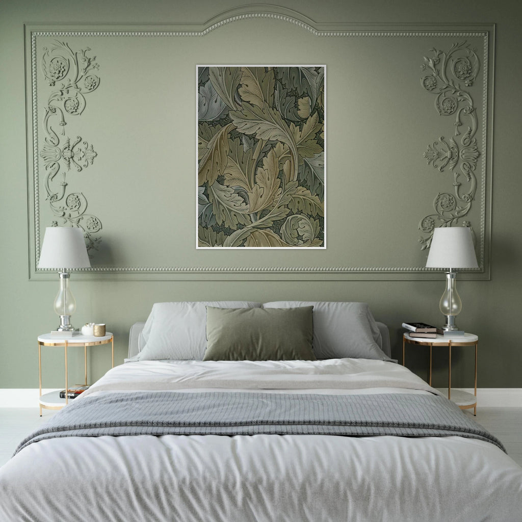 ACANTHUS WALLPAPER 1875 Framed Poster | William Morris Framed Prints Wall Art | William Morris Print