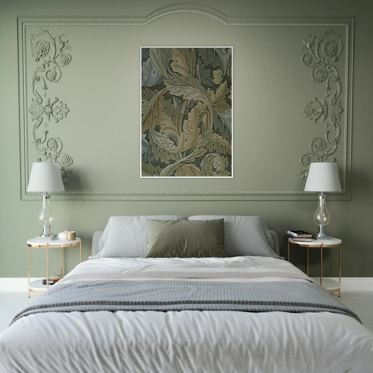 ACANTHUS WALLPAPER 1875 Framed Poster | William Morris Framed Prints Wall Art | William Morris Print