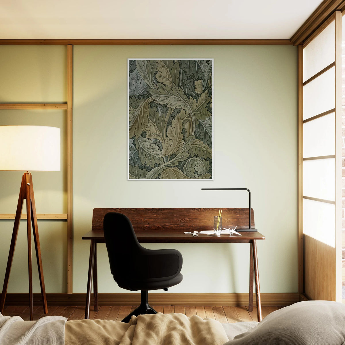 ACANTHUS WALLPAPER 1875 Framed Poster | William Morris Framed Prints Wall Art | William Morris Print
