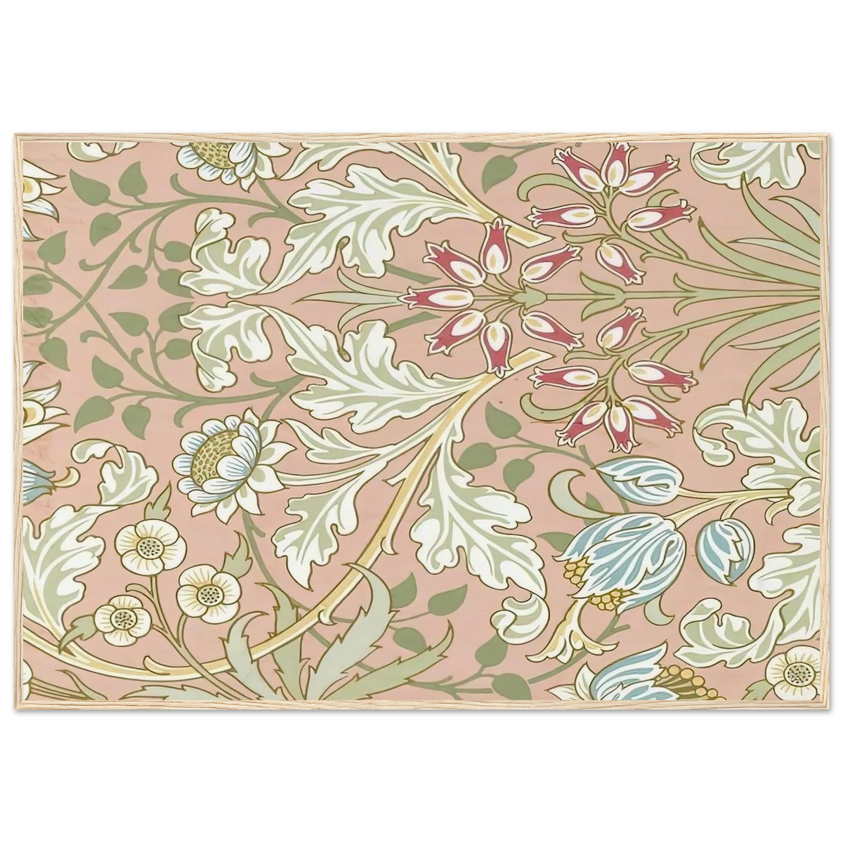 WALLPAPER HYACINTH PATTERN 480 1917 Framed Poster | William Morris Framed Prints Wall Art | William Morris Print
