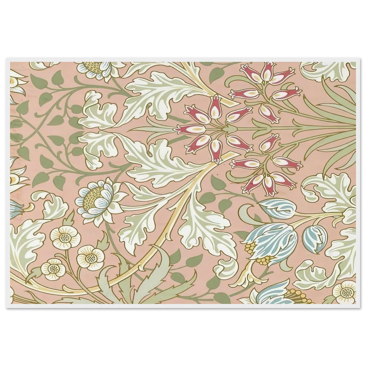 WALLPAPER HYACINTH PATTERN 480 1917 Framed Poster | William Morris Framed Prints Wall Art | William Morris Print