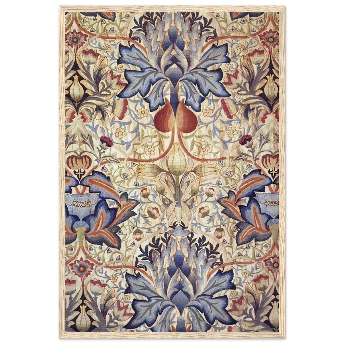 ACANTHUS EMBROIDERED PANEL 1890 Framed Poster | William Morris Framed Prints Wall Art | William Morris Print